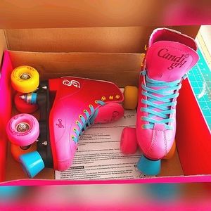 Candi Girl Roller Skates Pink & Blue Sz4